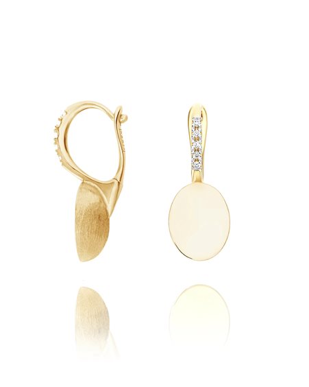 Earrings Nanis Woman Sway in Yellow Gold Diamante 0.09 Ct OS16-615 - OS16-615